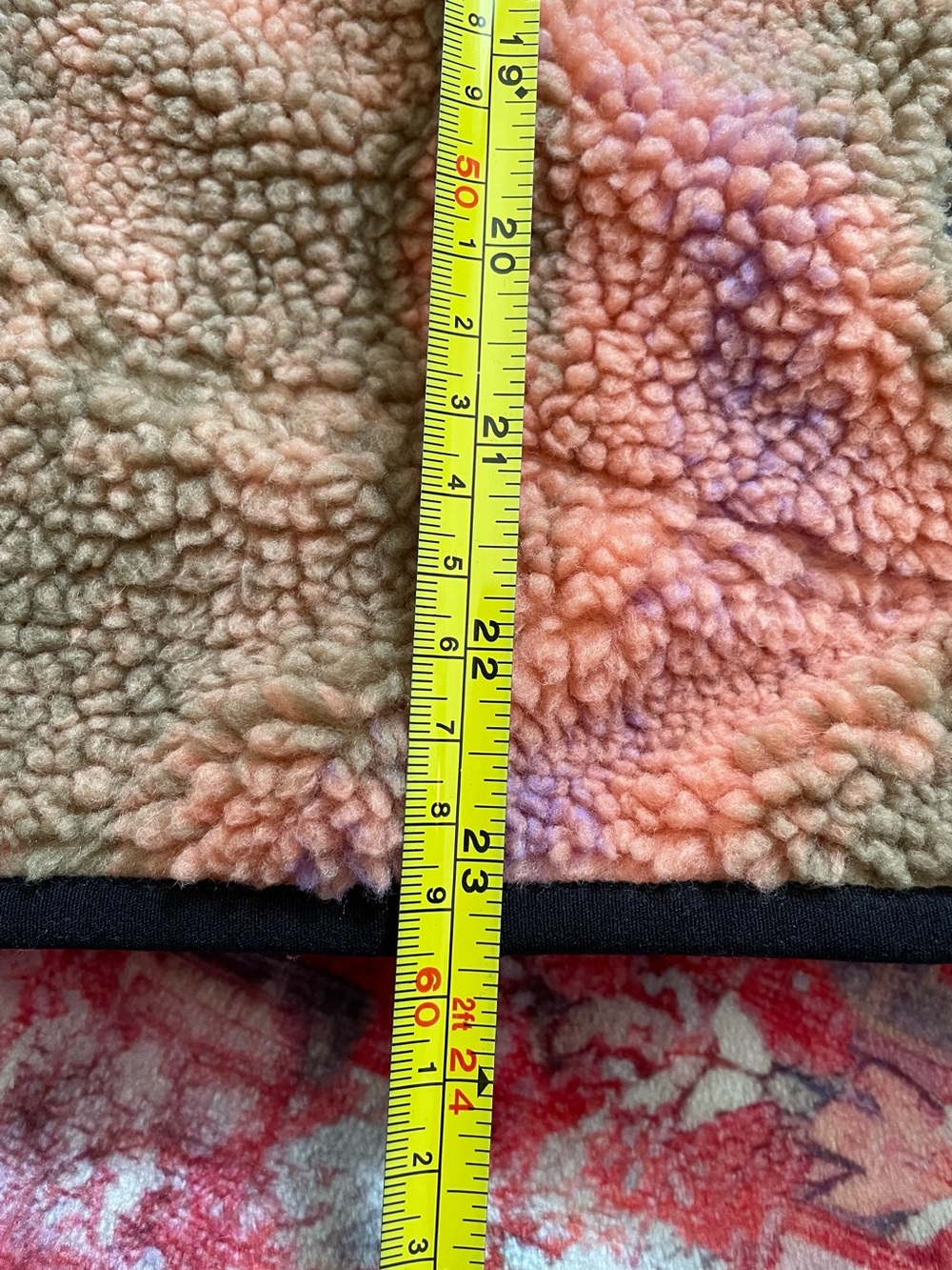 Free People Multicolor Sherpa Pullover Jacket - Pink, Purple, Peach - Picture 12 of 16
